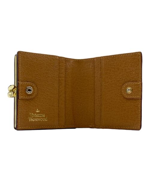 Vivienne Westwood（ヴィヴィアンウエストウッド）Vivienne Westwood (ヴィヴィアンウエストウッド) Vivienne Westwood 口金二つ折りミニ財布 ブラウンの古着・服飾アイテム