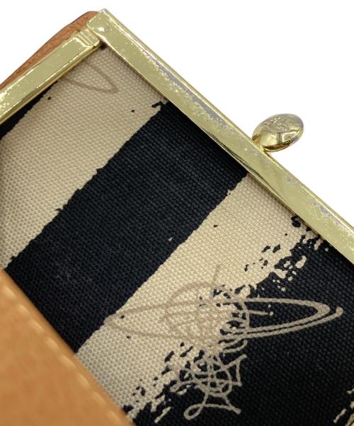 Vivienne Westwood（ヴィヴィアンウエストウッド）Vivienne Westwood (ヴィヴィアンウエストウッド) Vivienne Westwood 口金二つ折りミニ財布 ブラウンの古着・服飾アイテム