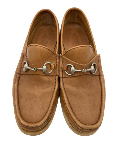 GUCCI（グッチ）GUCCI (グッチ) GUCCI ホースビットローファー ブラウン サイズ:表記なしの古着・服飾アイテム