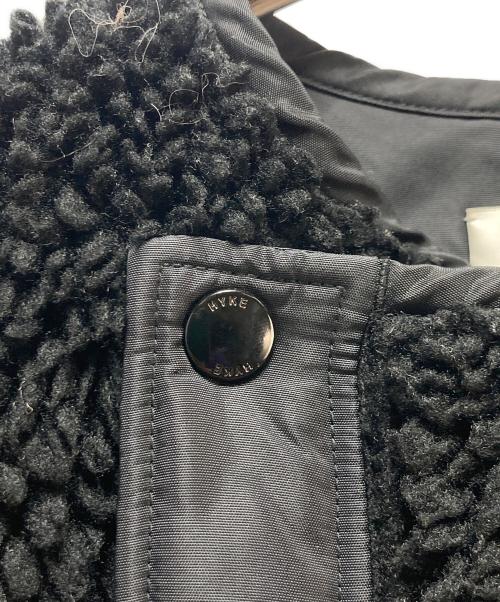 HYKE（ハイク）HYKE (ハイク) HYKE（ハイク）FAUX SHEARLING COAT ブラック サイズ:1の古着・服飾アイテム