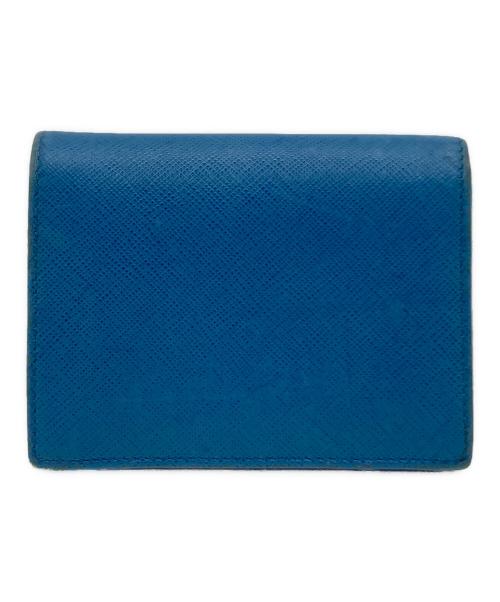 PRADA（プラダ）PRADA (プラダ) PRADA サフィアーノ 2つ折り財布 スカイブルーの古着・服飾アイテム