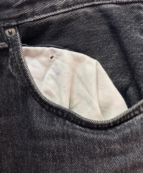 Acne studios（アクネ ストゥディオス）Acne studios (アクネ ストゥディオス) ルーズブーツカットデニムパンツ ブラック サイズ:EUR 30の古着・服飾アイテム