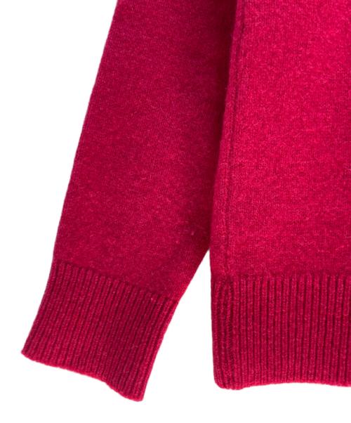 maison kitsune（メゾンキツネ）maison kitsune (メゾンキツネ) MAISON KITSUNE BABY FOX PATCH BOXY TURTLENECK ショッキングピンク サイズ:XSの古着・服飾アイテム