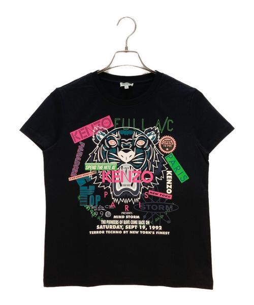 KENZO（ケンゾー）KENZO (ケンゾー) KENZO Tシャツ ブラック×グリーン×ピンク サイズ:XSの古着・服飾アイテム