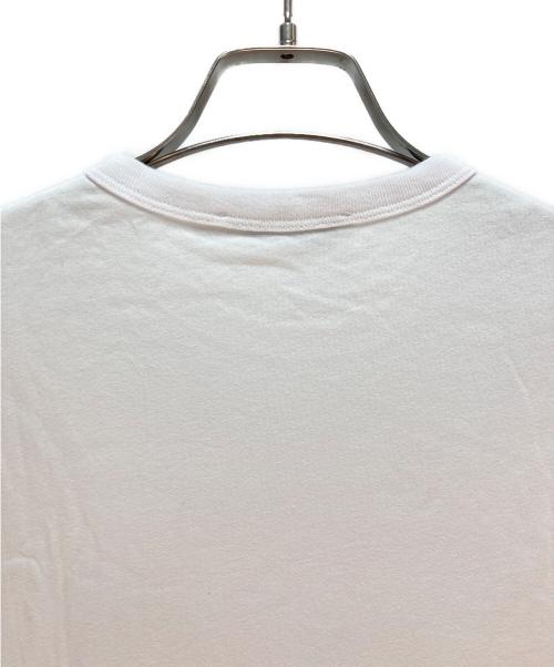 maison kitsune（メゾンキツネ）maison kitsune (メゾンキツネ) MAISON KITSUNE プリントTシャツ ホワイト×オレンジ サイズ:XSの古着・服飾アイテム