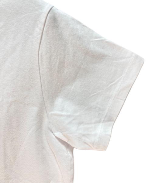 maison kitsune（メゾンキツネ）maison kitsune (メゾンキツネ) MAISON KITSUNE プリントTシャツ ホワイト×オレンジ サイズ:XSの古着・服飾アイテム