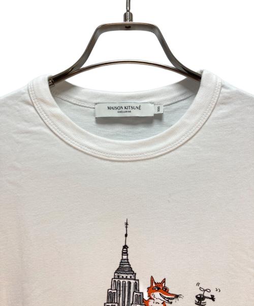 maison kitsune（メゾンキツネ）maison kitsune (メゾンキツネ) MAISON KITSUNE OLY EMPIRE FOX CLASSIC TEE-SHIRT ホワイト サイズ:XXSの古着・服飾アイテム