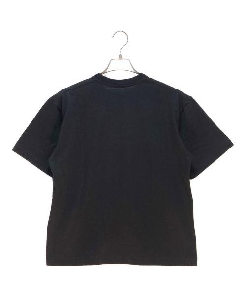 maison kitsune（メゾンキツネ）maison kitsune (メゾンキツネ) and wander (アンドワンダー) MAISON KITSUNE × and wander skiing for dry citton T ブラック×レッド サイズ:Sの古着・服飾アイテム