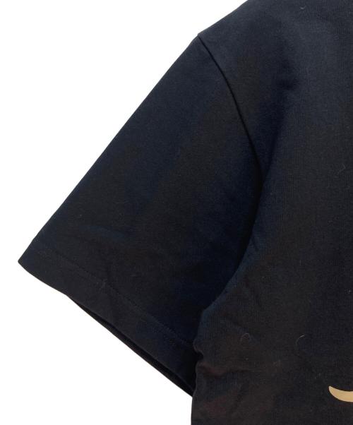 maison kitsune（メゾンキツネ）maison kitsune (メゾンキツネ) and wander (アンドワンダー) MAISON KITSUNE × and wander skiing for dry citton T ブラック×レッド サイズ:Sの古着・服飾アイテム