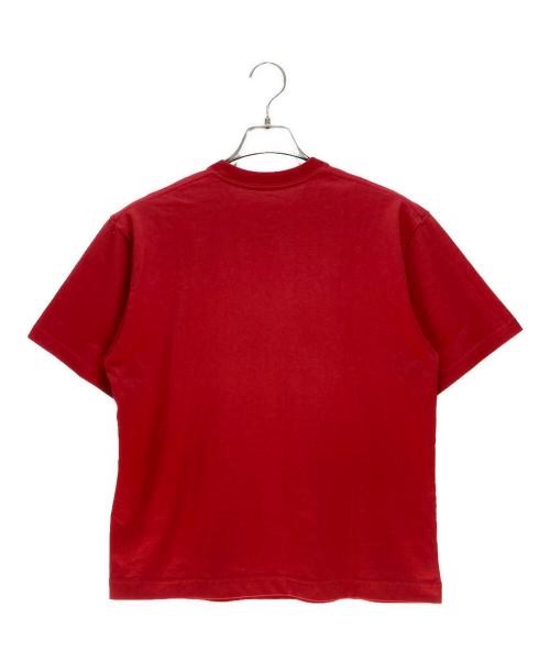 maison kitsune（メゾンキツネ）maison kitsune (メゾンキツネ) and wander (アンドワンダー) MAISON KITSUNE × and wander skiing for dry citton T レッド サイズ:Sの古着・服飾アイテム