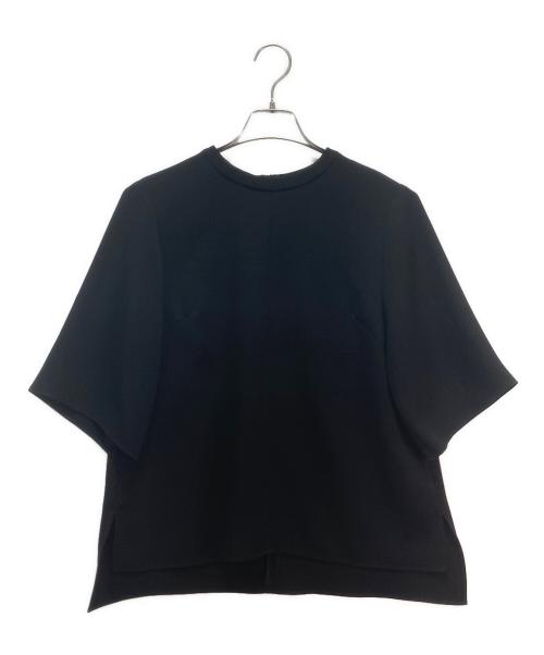 SOEJU（ソージュ）SOEJU (ソージュ) ライトクロスクルーネックブラウス ブラック サイズ:Sの古着・服飾アイテム