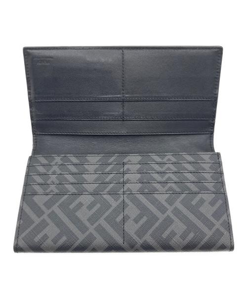 FENDI（フェンディ）FENDI (フェンディ) FENDI 長財布 グレー×ブラック×イエローの古着・服飾アイテム