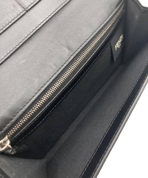 FENDI（フェンディ）FENDI (フェンディ) FENDI 長財布 グレー×ブラック×イエローの古着・服飾アイテム