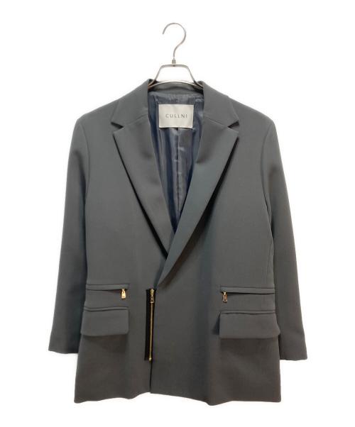 CULLNI（クルニ）CULLNI (クルニ) ZIP JKT CHARCOAL/BELTED SLACKSCHARCOAL グリーン サイズ:１の古着・服飾アイテム