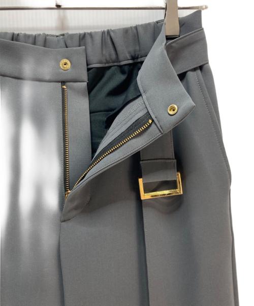 CULLNI（クルニ）CULLNI (クルニ) ZIP JKT CHARCOAL/BELTED SLACKSCHARCOAL グリーン サイズ:１の古着・服飾アイテム