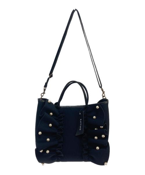 Rapture（ラプチャー）Rapture (ラプチャー) Rapture フリル 2WAYバッグ ブラックの古着・服飾アイテム