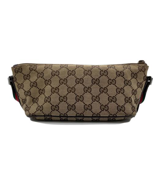 GUCCI（グッチ）GUCCI (グッチ) GUCCI　ショルダーポーチ ブラウン×ベージュの古着・服飾アイテム