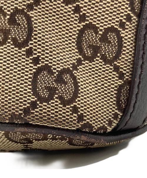 GUCCI（グッチ）GUCCI (グッチ) GUCCI　ショルダーポーチ ブラウン×ベージュの古着・服飾アイテム