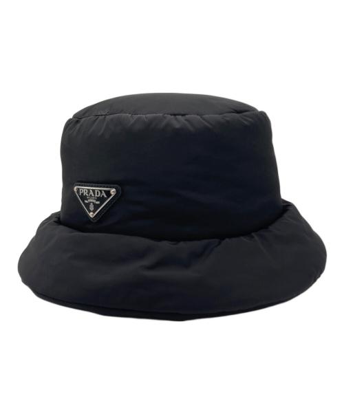 PRADA（プラダ）PRADA (プラダ) PRADA Re-Nylon バケットハット ブラック サイズ:Mの古着・服飾アイテム