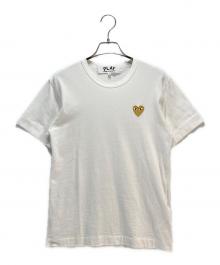 PLAY COMME des GARCONS（プレイコムデギャルソン）の古着「PLAY COMME des GARCONS Tシャツ」｜ホワイト×ゴールド