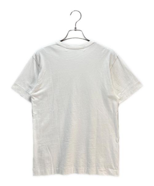 PLAY COMME des GARCONS（プレイコムデギャルソン）PLAY COMME des GARCONS (プレイコムデギャルソン) PLAY COMME des GARCONS Tシャツ ホワイト×ゴールド サイズ:Sの古着・服飾アイテム