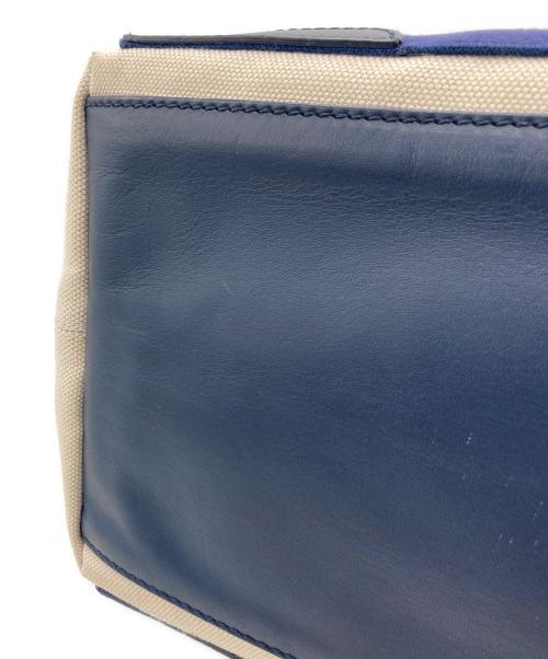 BALENCIAGA（バレンシアガ）BALENCIAGA (バレンシアガ) BALENCIAGA ネイビーカバス トートバッグ アイボリー×ネイビーの古着・服飾アイテム
