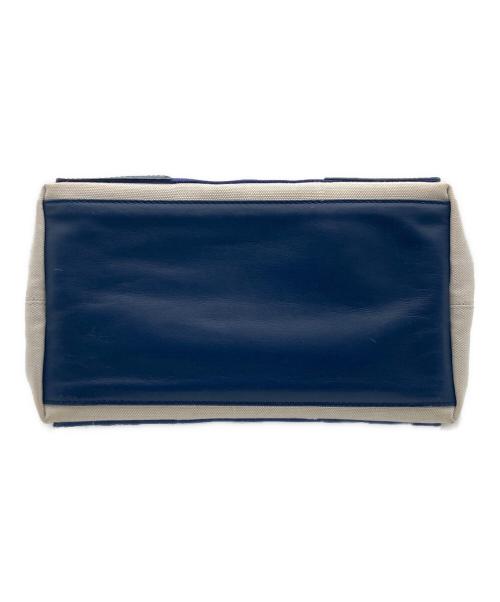 BALENCIAGA（バレンシアガ）BALENCIAGA (バレンシアガ) BALENCIAGA ネイビーカバス トートバッグ アイボリー×ネイビーの古着・服飾アイテム