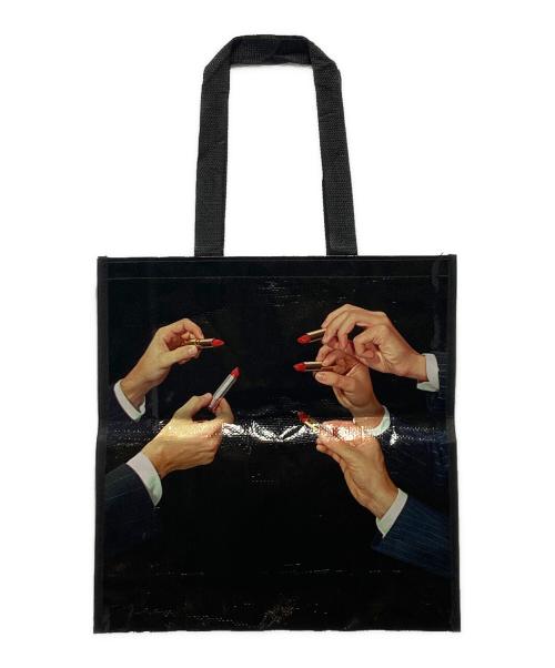 Toiletpaper（Toiletpaper）Toiletpaper (Toiletpaper) SELETTI (セレッティ) SELETTI x TOILETPAPER ショッピングトート ブラックの古着・服飾アイテム