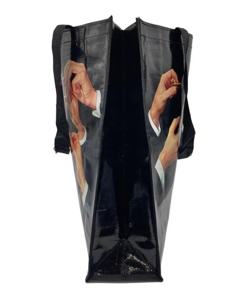 Toiletpaper（Toiletpaper）Toiletpaper (Toiletpaper) SELETTI (セレッティ) SELETTI x TOILETPAPER ショッピングトート ブラックの古着・服飾アイテム