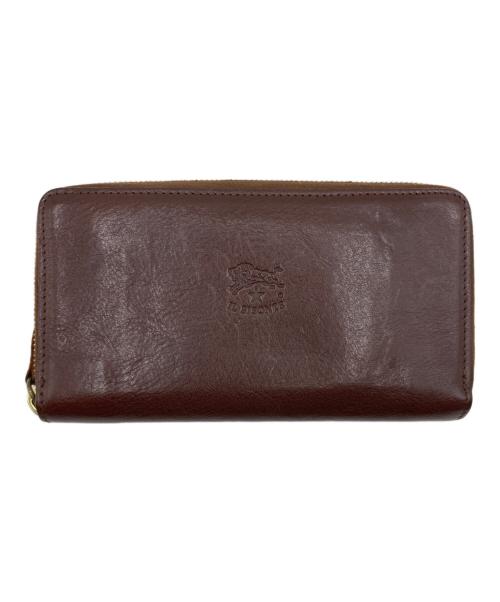 IL BISONTE（イル ビゾンテ）IL BISONTE (イル ビゾンテ) IL BISONTE ジップラウンド ロングウォレット ブラウンの古着・服飾アイテム