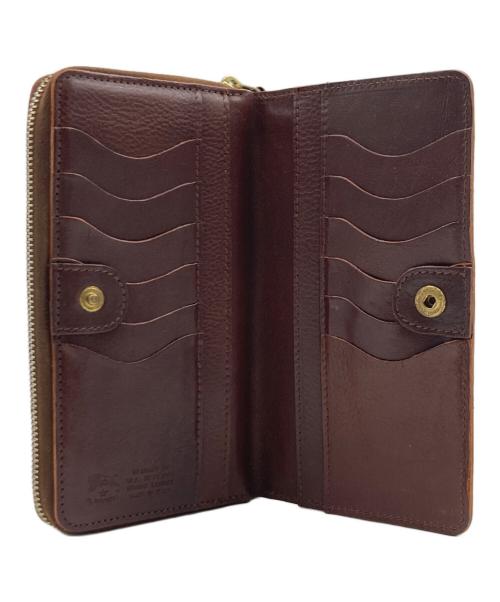 IL BISONTE（イル ビゾンテ）IL BISONTE (イル ビゾンテ) IL BISONTE ジップラウンド ロングウォレット ブラウンの古着・服飾アイテム