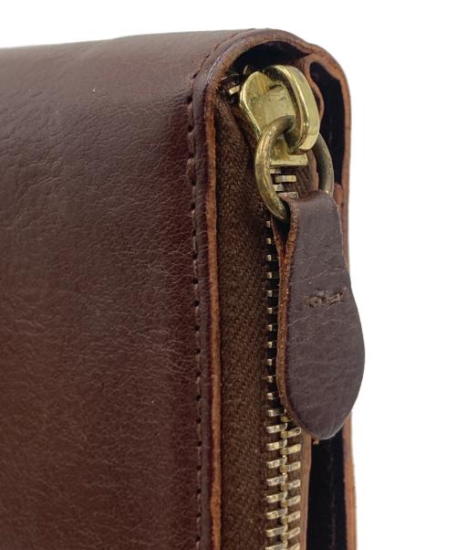 IL BISONTE（イル ビゾンテ）IL BISONTE (イル ビゾンテ) IL BISONTE ジップラウンド ロングウォレット ブラウンの古着・服飾アイテム