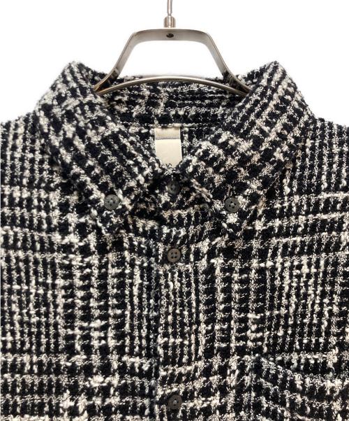 SHINYA KOZUKA（シンヤコズカ）SHINYA KOZUKA (シンヤコズカ) SHINYA KOZUKA GIANT SHIRT ブラック×ホワイト サイズ:Sの古着・服飾アイテム