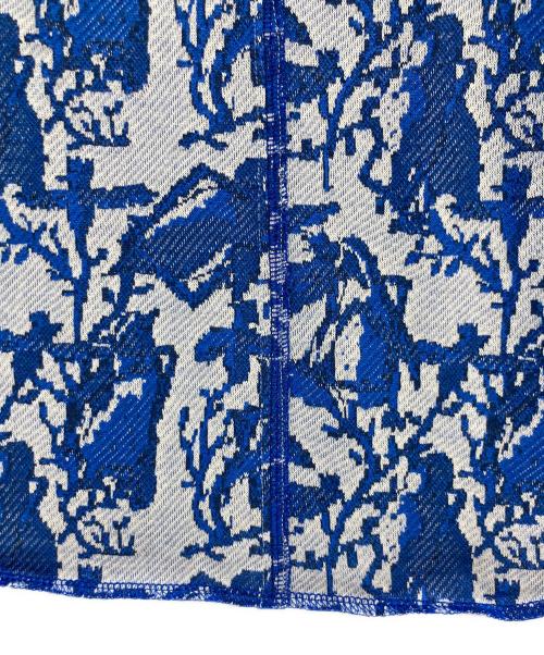 SHINYA KOZUKA（シンヤコズカ）SHINYA KOZUKA (シンヤコズカ) SHINYA KOZUKA ヘンリーネックカットソー ブルー×ホワイト サイズ:Sの古着・服飾アイテム