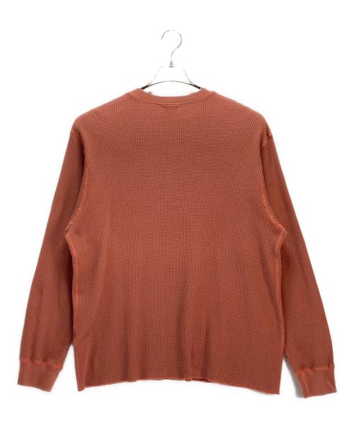 BEAMS（ビームス）BEAMS (ビームス) URU (ウル) BEAMS × URU CREW NECK L/S TEE レッド サイズ:2の古着・服飾アイテム