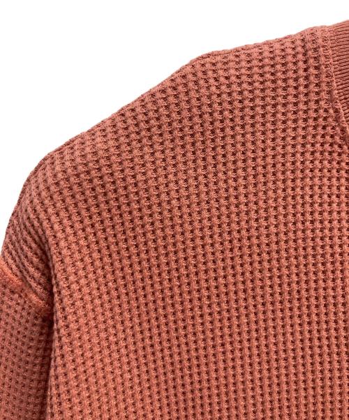 BEAMS（ビームス）BEAMS (ビームス) URU (ウル) BEAMS × URU CREW NECK L/S TEE レッド サイズ:2の古着・服飾アイテム