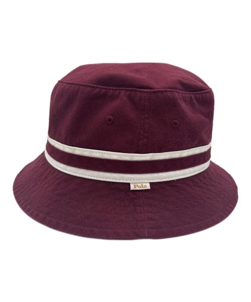 POLO RALPH LAUREN（ポロ・ラルフローレン）POLO RALPH LAUREN (ポロ・ラルフローレン) POLO RALPH LAUREN バケットハット ワインレッド サイズ:61cmの古着・服飾アイテム