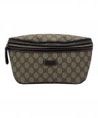 GUCCIグッチ）の古着「GUCCI GGスプリーム ボディバッグ」｜ブラウン