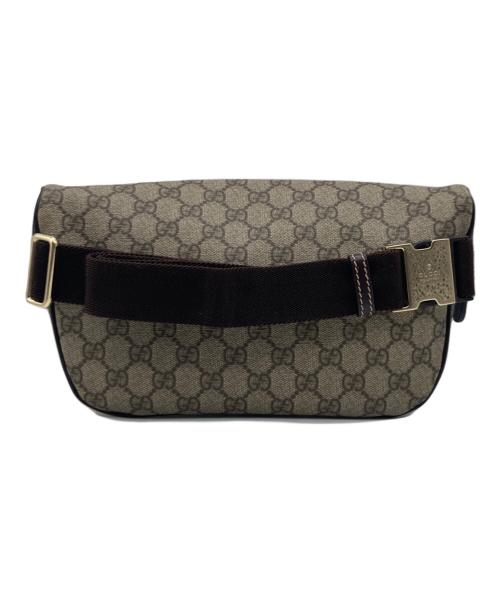 GUCCI（グッチ）GUCCI (グッチ) GUCCI GGスプリーム ボディバッグ ブラウンの古着・服飾アイテム