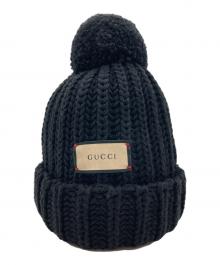 GUCCI（グッチ）の古着「GUCCI（グッチ）ニット帽」｜ブラック