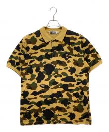A BATHING APE（アベイシングエイプ）の古着「1ST Camo One Point Regular Fit Polo Shirt」｜カーキ