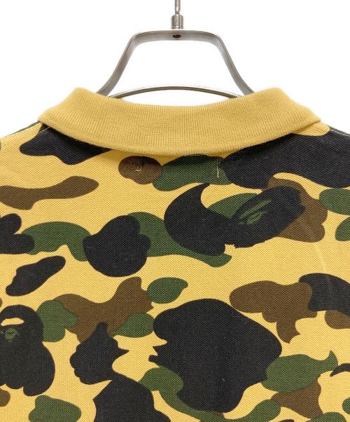 A BATHING APE（アベイシングエイプ）A BATHING APE (アベイシングエイプ) 1ST Camo One Point Regular Fit Polo Shirt カーキ サイズ:Lの古着・服飾アイテム