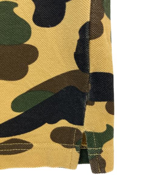 A BATHING APE（アベイシングエイプ）A BATHING APE (アベイシングエイプ) 1ST Camo One Point Regular Fit Polo Shirt カーキ サイズ:Lの古着・服飾アイテム