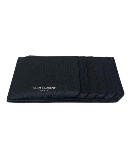 Saint Laurent Paris（サンローランパリ）Saint Laurent Paris (サンローランパリ) Saint Laurent Paris フラグメントラージジップカードケース ブラックの古着・服飾アイテム