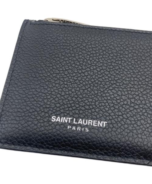 Saint Laurent Paris（サンローランパリ）Saint Laurent Paris (サンローランパリ) Saint Laurent Paris フラグメントラージジップカードケース ブラックの古着・服飾アイテム