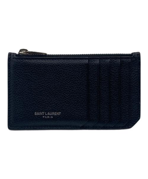 Saint Laurent Paris（サンローランパリ）Saint Laurent Paris (サンローランパリ) Saint Laurent Paris フラグメントラージジップカードケース ブラックの古着・服飾アイテム