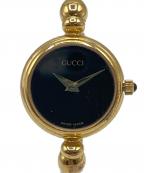 GUCCIグッチ）の古着「GUCCI バングルウォッチ」｜ブラック