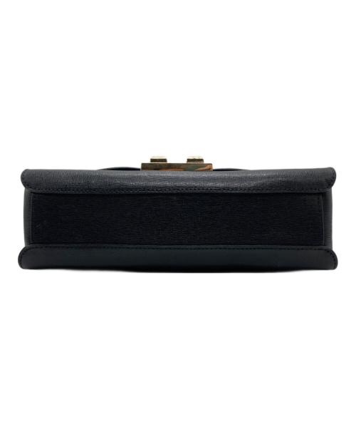 FURLA（フルラ）FURLA (フルラ) FURLA（フルラ）チェーンショルダーバッグ ブラック×ゴールドの古着・服飾アイテム