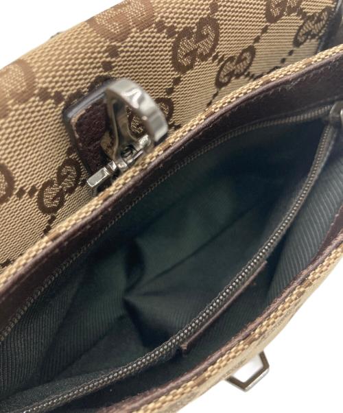 GUCCI（グッチ）GUCCI (グッチ) GUCCI GG ウエストバッグ ブラウンの古着・服飾アイテム