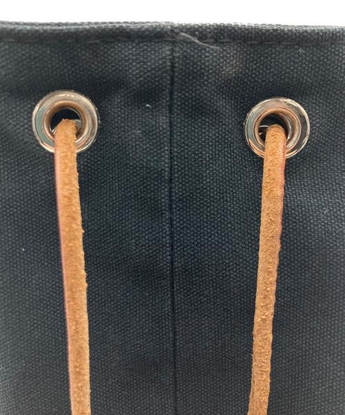 HERMES（エルメス）HERMES (エルメス) ポロションミミルPM ワンショルダー 巾着 ブラック×ブラウンの古着・服飾アイテム